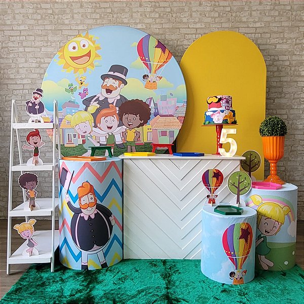 Alugue Tema Para Festa Decoração Mundo Bita Tecido ( Modelo 3 )