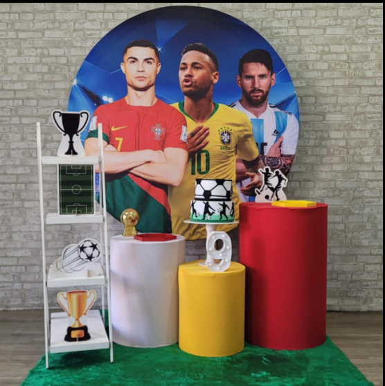 Alugue Tema Para Festa Decoração Futebol Tecido ( Modelo 6 )