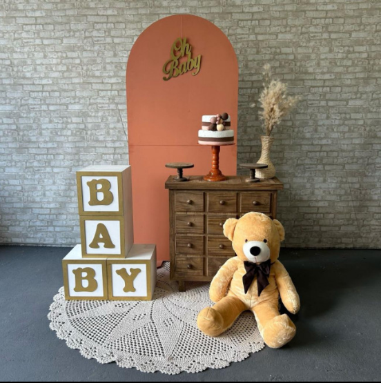 Alugue Tema Para Festa Decoração Chá Revelação Rustico Tecido