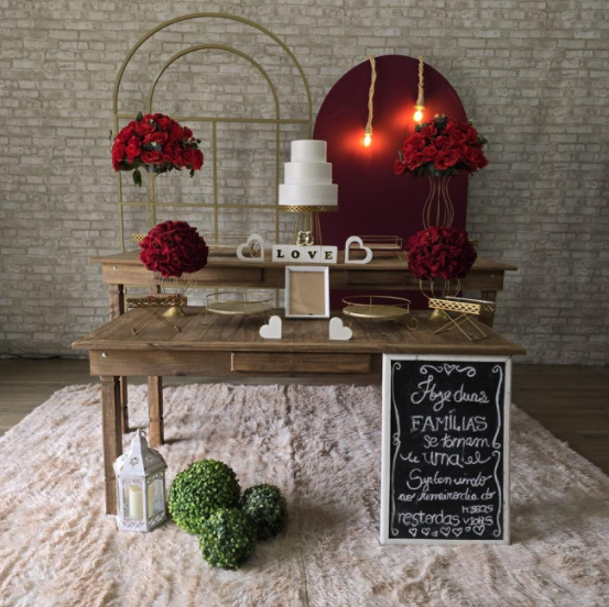 Alugue uma Decoração para Casamento ou Noivado ( Modelo 28 )