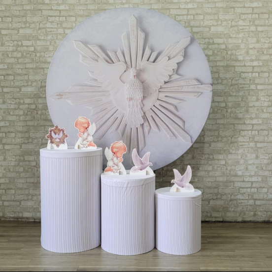 Alugue Tema Para Festa Decoração Batizado Tecido ( Modelo 1 )