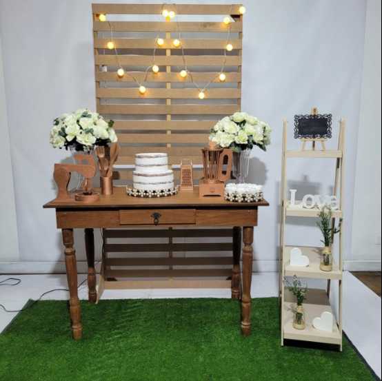 Alugue Tema Para Festa Decoração Chá de Cozinha Tecido ( Modelo 3 )