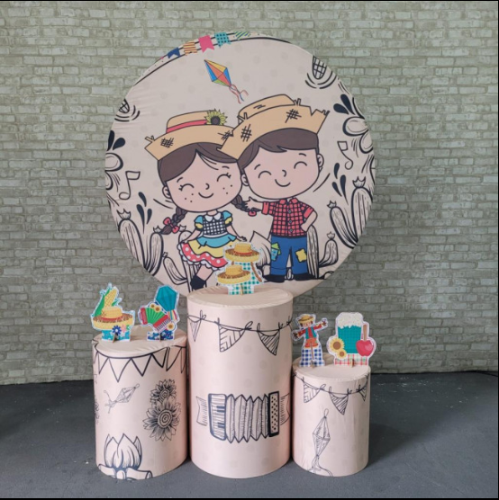 Alugue Tema Para Festa Decoração Junina Tecido ( Modelo 11 )