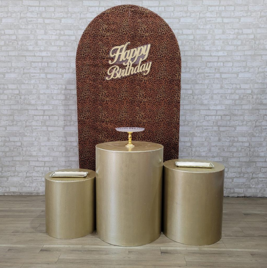 Alugue Tema Para Festa Decoração Happy Onça Tecido ( Modelo 1 )