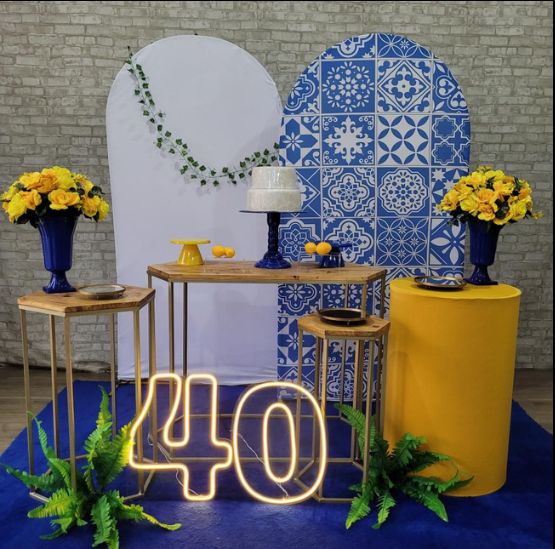Alugue Tema Para Festa Decoração Limão Tecido ( Modelo 2 )