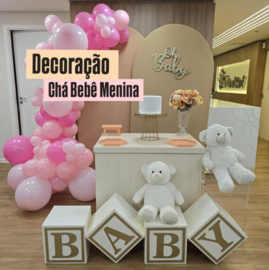 Alugue Tema Para Festa Decoração Chá de Bebê Nude Tecido ( Modelo 1 ) Acompanha Balão