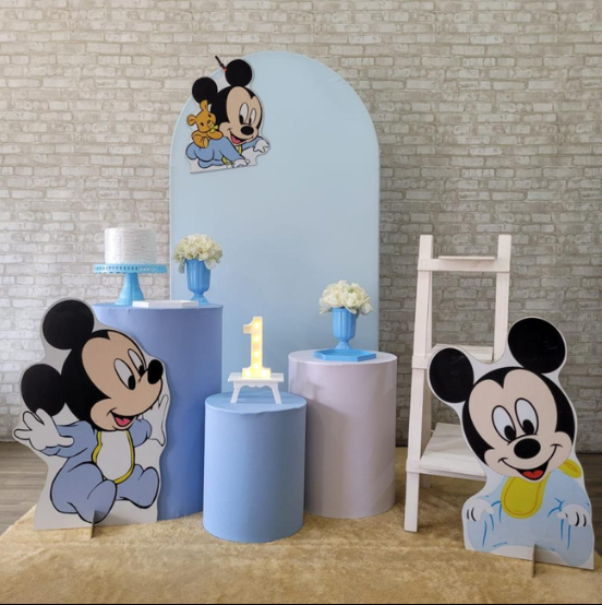Alugue Tema Para Festa Decoração Mickey Baby Tecido ( Modelo 1 )