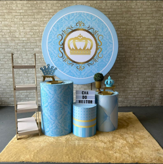 Alugue Tema Para Festa Decoração Coroa Tecido ( Modelo 2 )