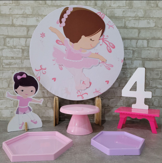 Alugue Tema Para Festa na Mesa Decoração Bailarina