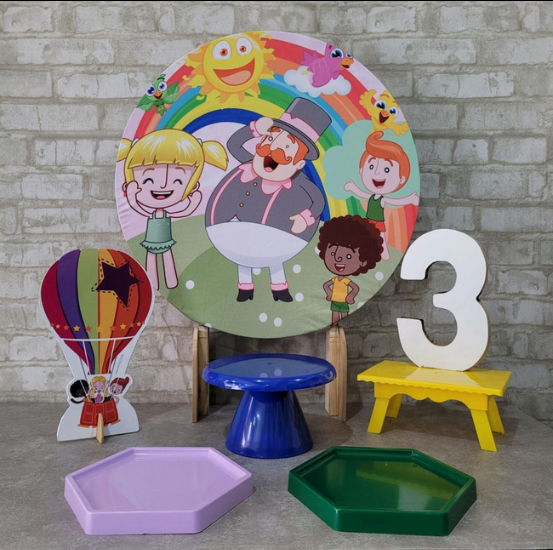 Alugue Tema Para Festa na Mesa Decoração Mundo Bita