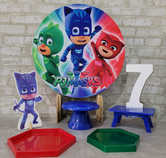Alugue Tema Para Festa na Mesa Decoração PJ Masks