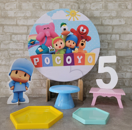 Alugue Tema Para Festa na Mesa Decoração Pocoyo