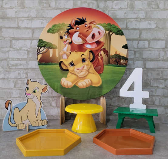 Alugue Tema Para Festa na Mesa Decoração Rei Leão