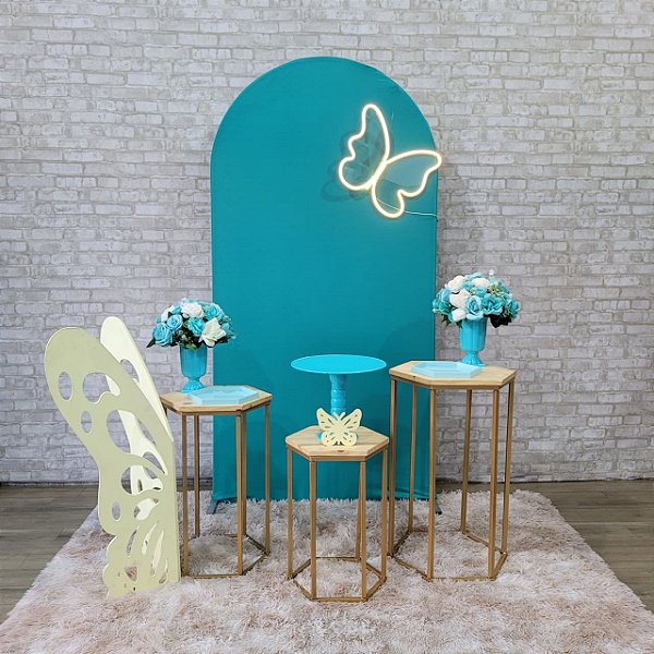 Alugue Tema Para Festa Decoração Borboleta Tiffany Tecido