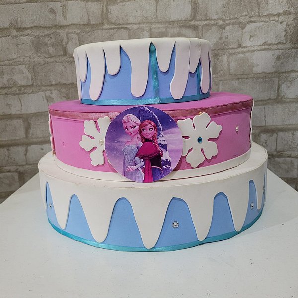 Alugue Bolo Fake Tema - Frozen