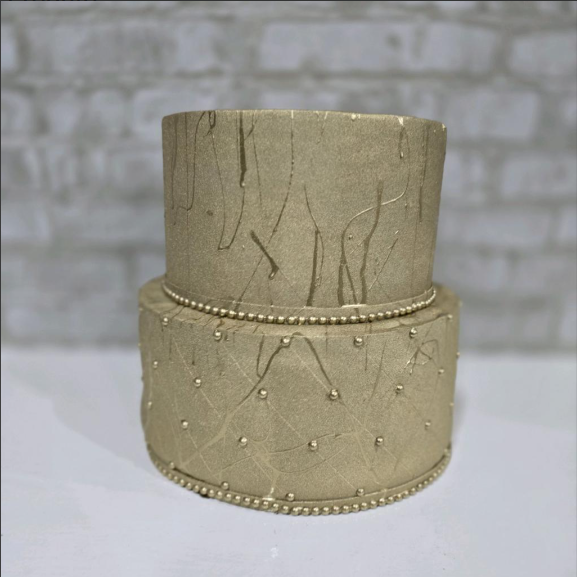 Alugue Bolo Fake Tema - Dourado