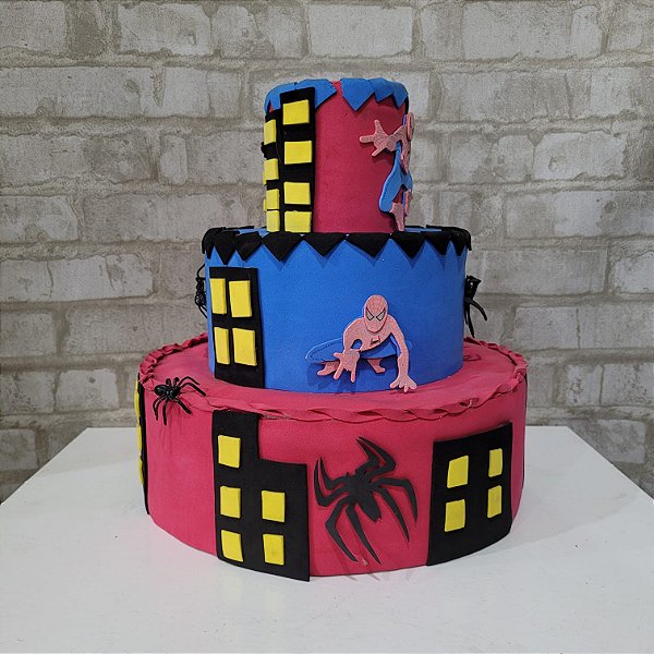 Alugue Bolo Fake Tema - Homem Aranha