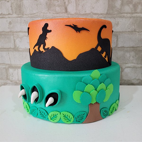 Alugue Bolo Fake Tema - Dinossauro