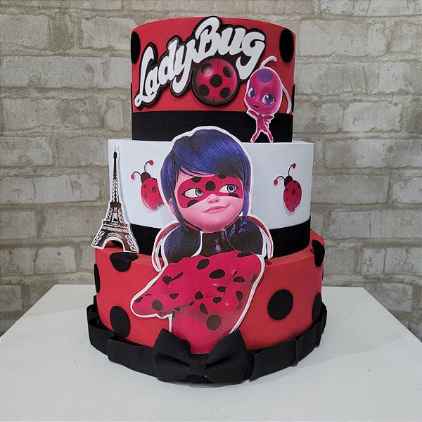 Alugue Bolo Fake Tema - Lady Bug