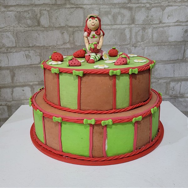 Alugue Bolo Fake Tema - Moranguinho