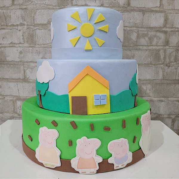 Alugue Bolo Fake Tema - Peppa Pig