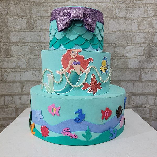 Alugue Bolo Fake Tema - Ariel