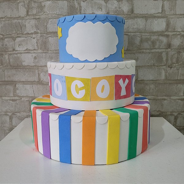 Alugue Bolo Fake Tema - Pocoyo