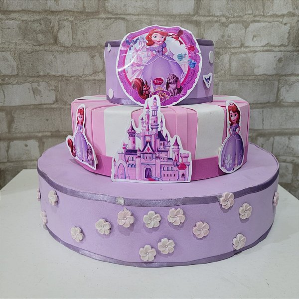 Alugue Bolo Fake Tema - Princesa Sofia