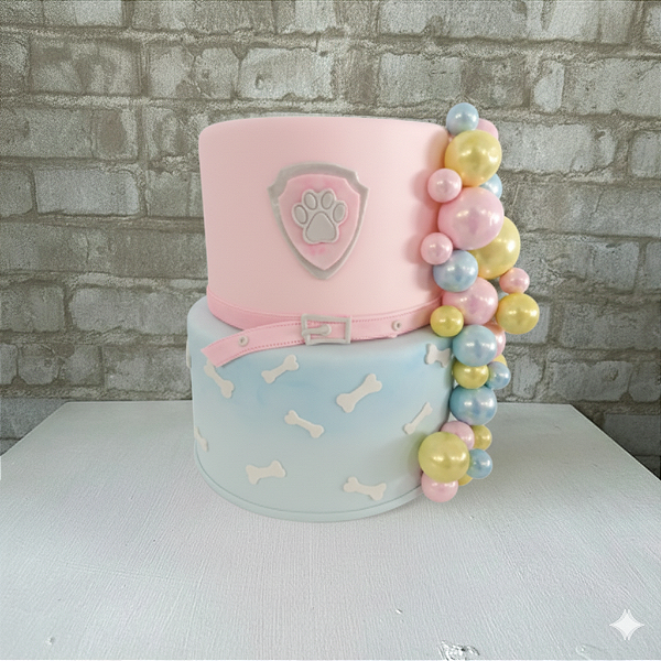 Alugue Bolo Fake Cenográfico Patrulha Canina Menina