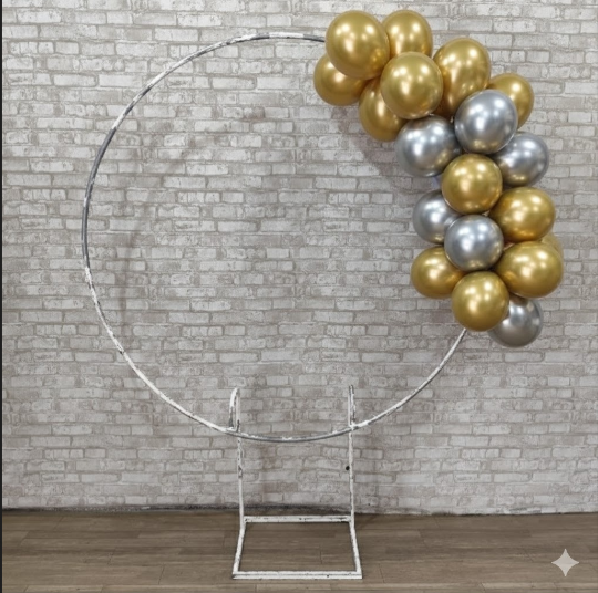 Compre Balão Para Festa Decoração 1 Metro Azul e Dourado ( Cores Metalizadas )