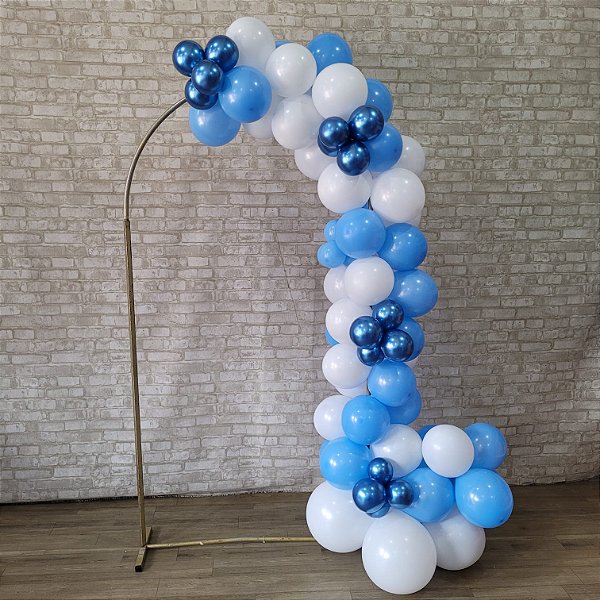 Compre Balão Para Festa Decoração 3 Metros Branco e Azul ( Cores Lisas )