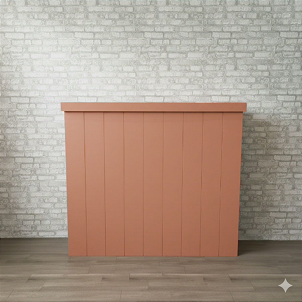 Alugue Cômoda Fake Frisada Terracota