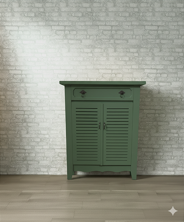 Alugue Cômoda Persiana Verde Musgo