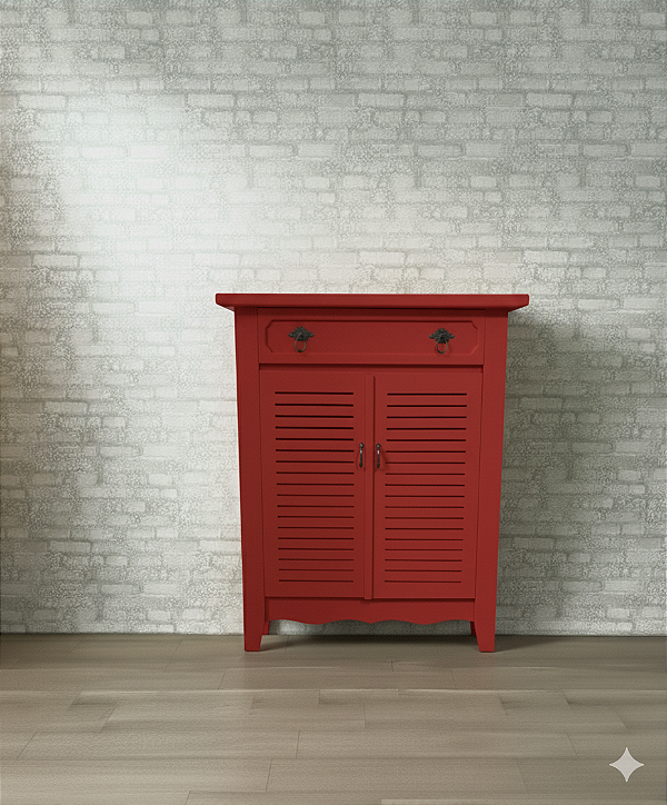 Alugue Cômoda Persiana Vermelho