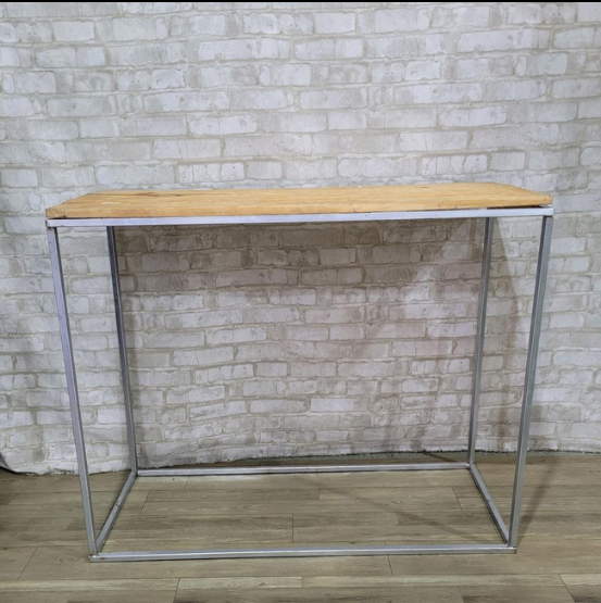 Alugue Mesa de Ferro Retangular Central Prata