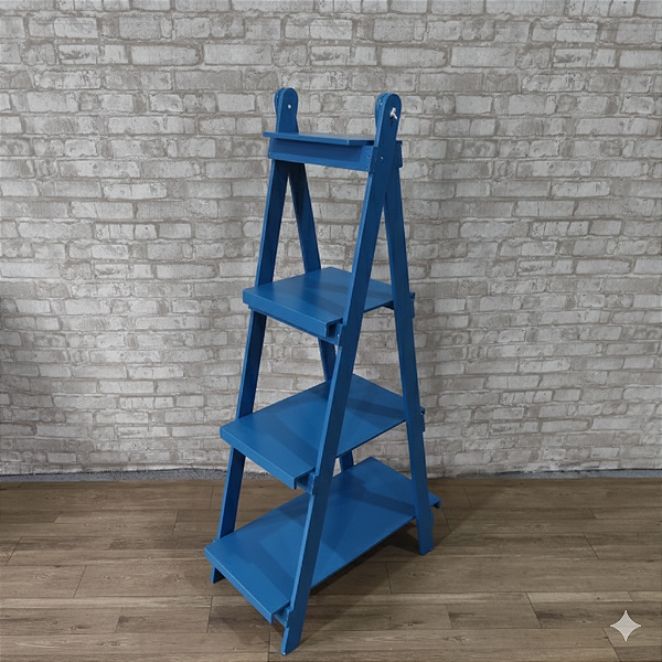 Alugue Escada para Lembrancinhas Azul 4 Degrais