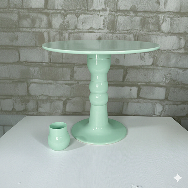 Alugue Boleira Colonial Regulável Lisa Verde Menta