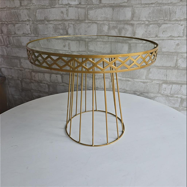 Alugue Boleira Espelhada Dourado ( Modelo 2 )