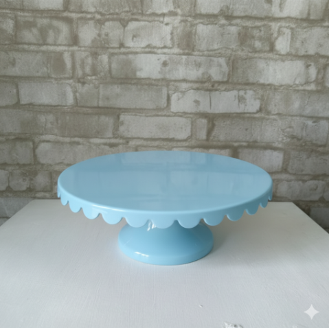 Alugue Boleira Babado Azul Bebê