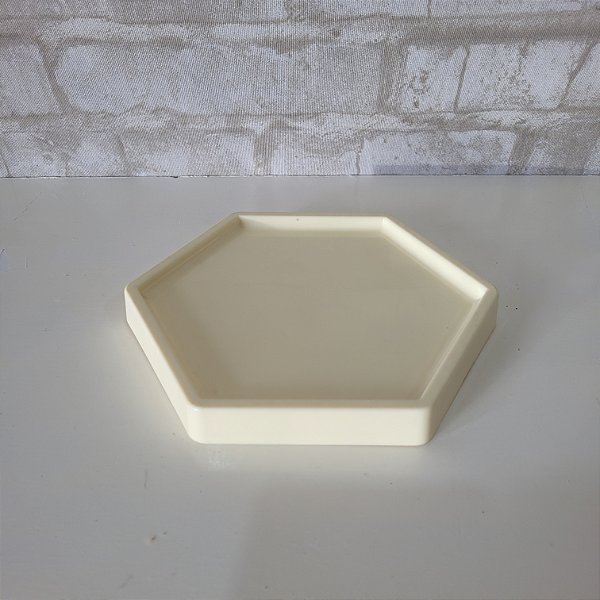 Alugue Bandeja Sextavada Amarelo Candy