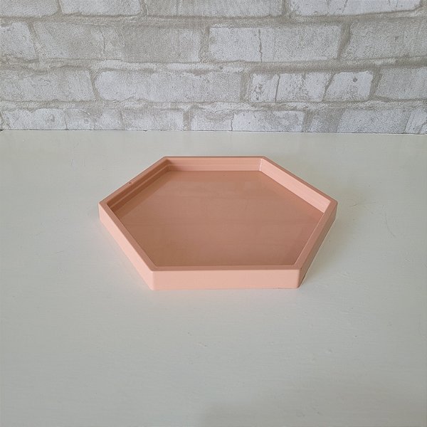 Alugue Bandeja Sextavada Papaya