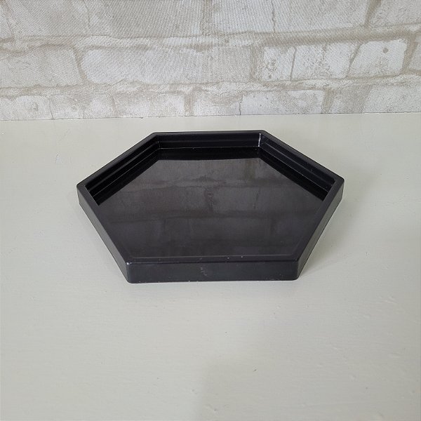 Alugue Bandeja Sextavada Preto