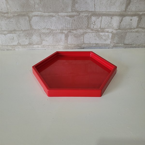 Alugue Bandeja Sextavada Vermelho