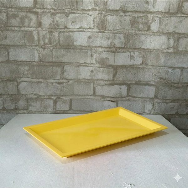 Alugue Bandeja Retangular Amarelo