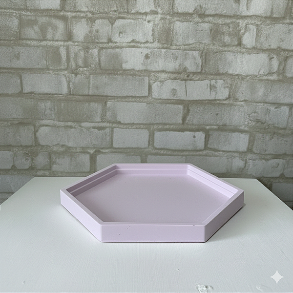Alugue Bandeja Sextavada Lílas