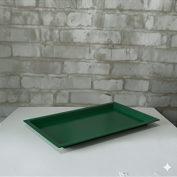 Alugue Bandeja Retangular Verde