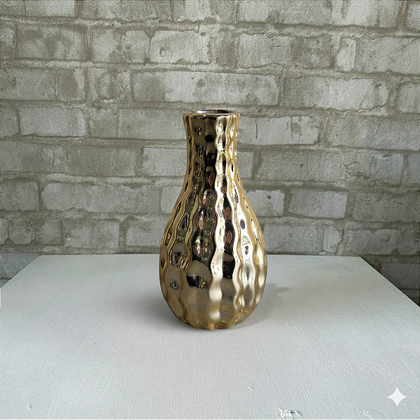 Alugue Mini Vaso de Porcelana Dourado