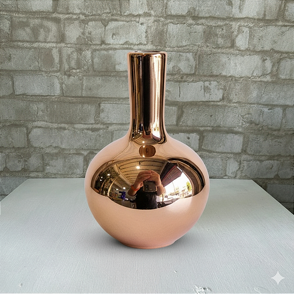Alugue Mini Vaso de Porcelana Rose Gold
