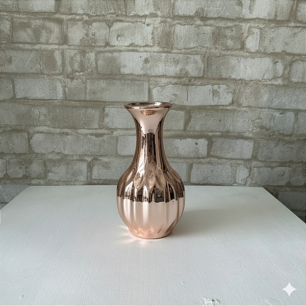 Alugue Mini Vaso de Porcelana Rose Gold