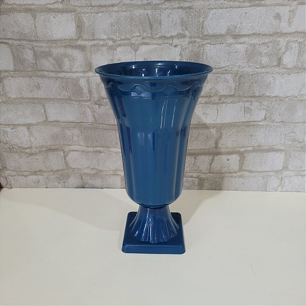 Alugue Vaso Grego Azul Petroleo G